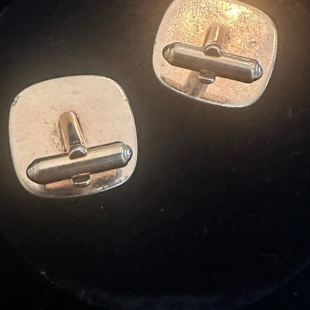Vintage Hickok Mid-Century Gold and Black Elephant Cufflinks